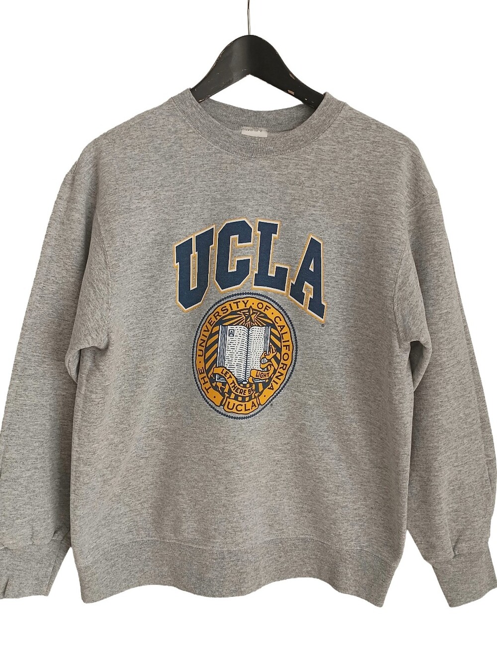 Vintage Y2K UCLA Bruins Sweatshirt Grey Fruit of the Loom M